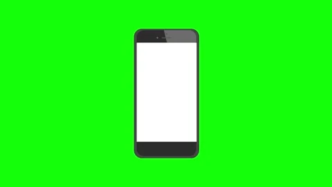 Isolated Smartphone on Green Screen Background Video stock 343928600