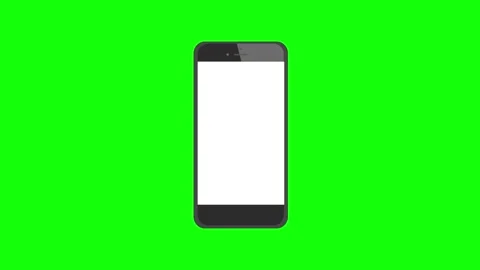Isolated Smartphone on Green Screen Background Video stock 343928613