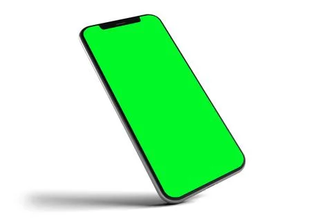 Isolated Smartphone Mockup - 3d rendering Stock Photos