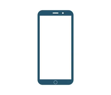 Isolated smartphone vector with white background Stock Illustration