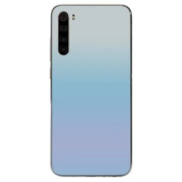 Isolated smartphone on white background, back side, lens, camera. Stock Photos