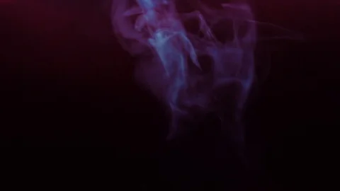 Isolated smoke effect on purple, red background. Stock Footage 97697559
