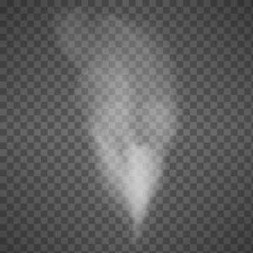 Isolated Smoke on Transparent Background - Vector Illustration Stock Illustration