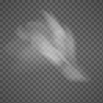 Isolated Smoke on Transparent Background - Vector Illustration Stock Illustration