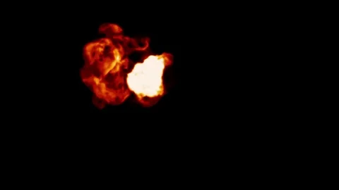 Isolated Smoke/Explosion with Alpha Matte Stock Footage 71146478