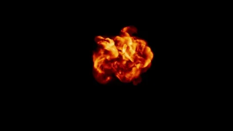 Isolated Smoke/Explosion with Alpha Matte Stock Footage 71146634