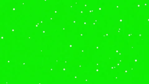 Isolated snow element on chroma key green screen background with falling Stock Footage 337047360
