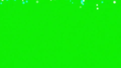 Isolated snow element on chroma key green screen background with falling Stock Footage 337047447