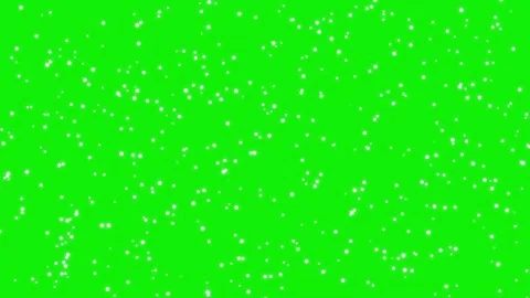 Isolated snow element on chroma key green screen background with falling Stock Footage 337047649
