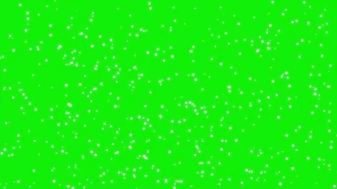 Isolated snow element on chroma key green screen background with falling Stock Footage 337047656