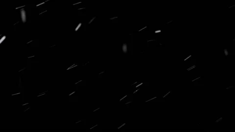 Isolated snow falling on black background Stock Footage 238061077