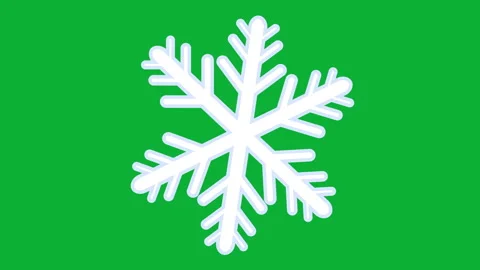 Isolated Snowflake Stock Footage 260100608