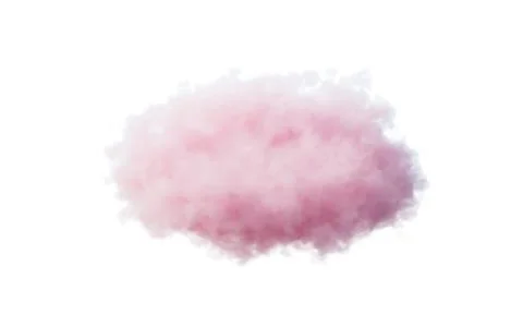 Isolated soft cloud, 3d rendering. Stock Illustration