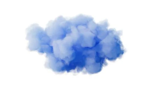 Isolated soft cloud, 3d rendering. Stock Photos