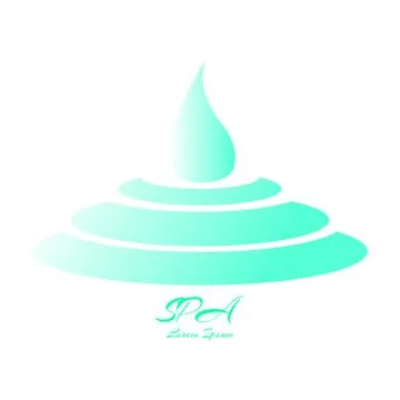 Isolated spa logo Stock Illustration