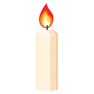 Isolated spa therapy treatment object illustration candle Stock Illustration