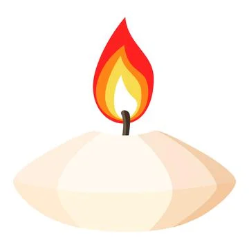 Isolated spa therapy treatment object illustration candle Stock Illustration