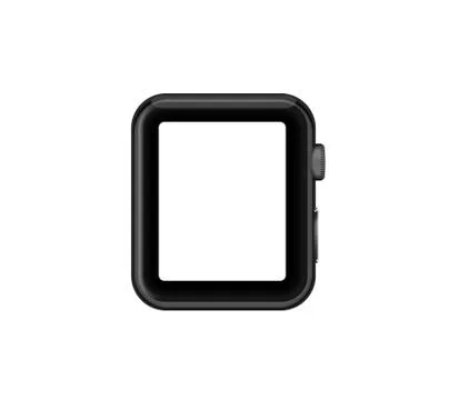 Isolated space gray aluminum case smart watch Stock Illustration