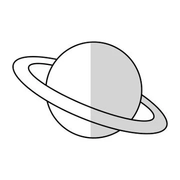 Isolated space planet design Illustrazione stock