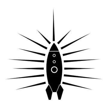 Isolated spaceship logo Stock Illustration