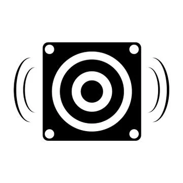Isolated speaker icon Stock Illustration