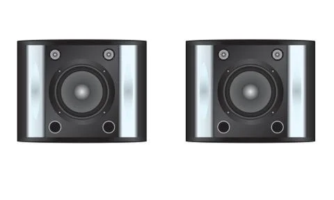 Isolated speakers vector design Stock Illustration