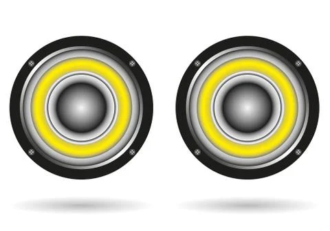 Isolated speakers on white background vector design Stock Illustration