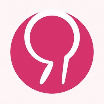 Isolated speech bubble icon with question mark inside illustration Stock Illustration