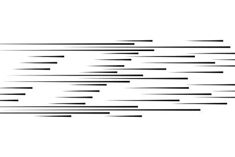 Isolated speed lines. The effect of movement to your design. Black lines on a Illustrazione stock