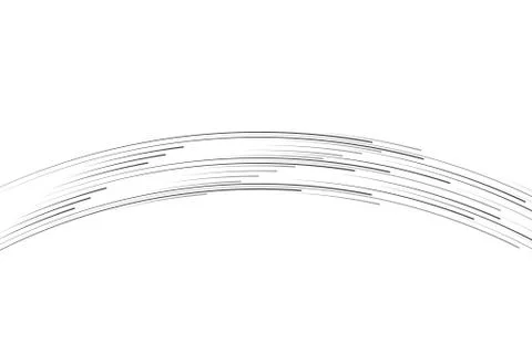 Isolated speed lines. The effect of movement to your design. Black lines on a Stock Illustration