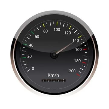 Isolated speedometer Stock-Illustration