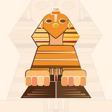 Isolated sphinx building old egypt icon Vector Ilustración de archivo