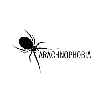 Isolated spider vector logo. Insect illustration. Arachnophobia. Halloween icon. Stock Illustration