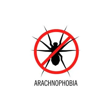 Isolated spider vector logo. Insect illustration. Arachnophobia. Halloween icon. Stock Illustration