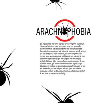 Isolated spider vector logo. Insect illustration. Arachnophobia. Halloween icon. Stock Illustration