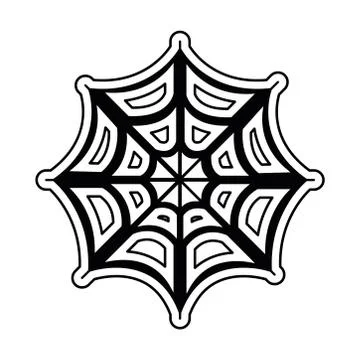 Isolated spiderweb icon Stock Illustration