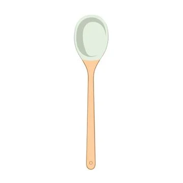 Isolated Spoon Icon: Vector Illustration Design Stock Illustration
