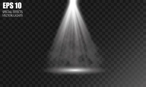 Isolated spotlight. Light effect Stock Illustration