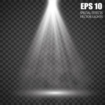 Isolated spotlight. Light effect Stock Illustration