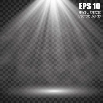 Isolated spotlight. Light effect Stock Illustration