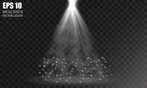 Isolated spotlight. Light effect Stock Illustration