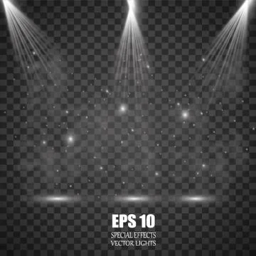 Isolated spotlight. Light effect Stock Illustration