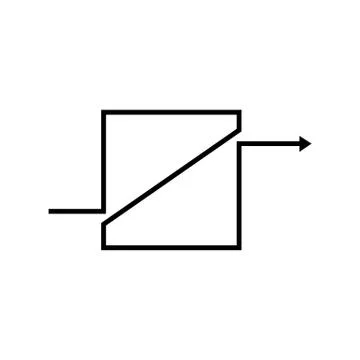 Isolated square arrow with place for text. Vector illustration on white backg Stock Illustration