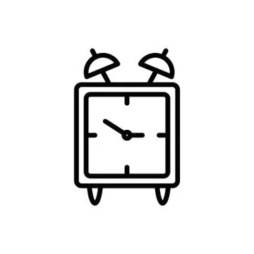 Isolated square clock instrument vector design Stock Illustration