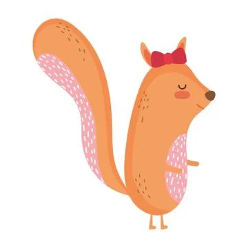Isolated squirrel cartoon vector design Stock Illustration