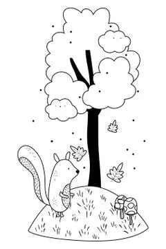 Isolated squirrel cartoon vector design Stock Illustration
