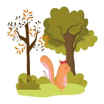 Isolated squirrel cartoon vector design Stock Illustration