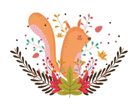 Isolated squirrel cartoon vector design Stock Illustration