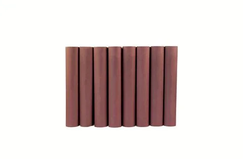 Isolated stack of hardcover books on white background Stock Photos