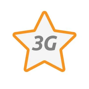 Isolated star icon with Stock Illustration